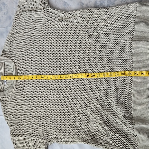 ZARA MENS COTTON WEAVE TEXTURED SWEATER SIZE XL TAUPE SAND - Picture 8 of 10